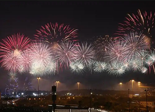 龙川县焰火晚会